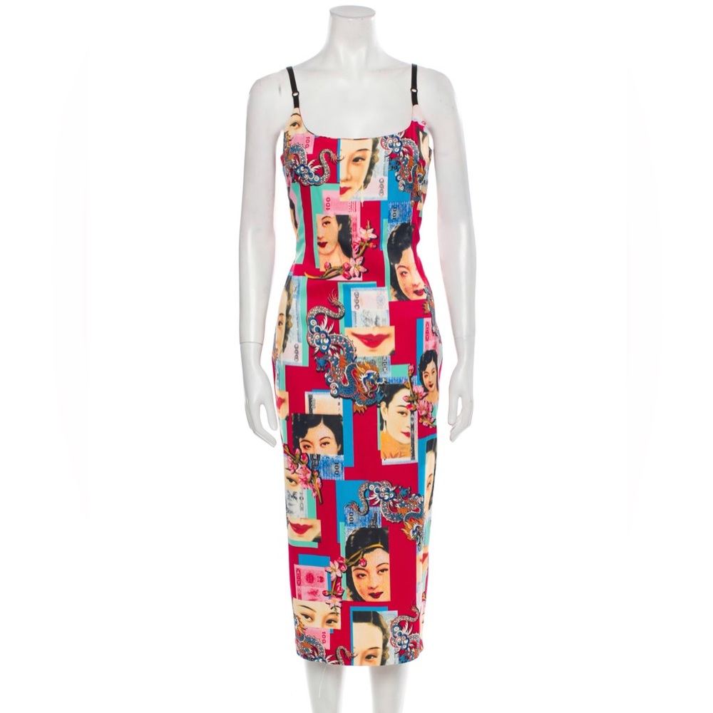 D&G Chinoseries Yuan Print Sheath Dress